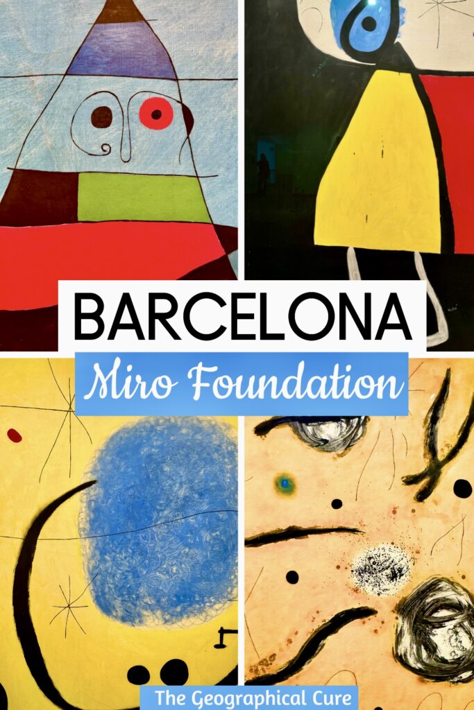 Pinterest pin for guide to the Joan Miro Foundation