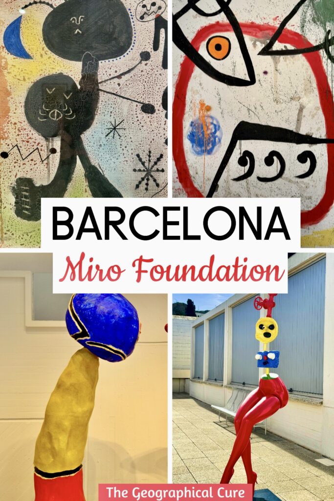 Pinterest pin for guide to the Joan Miro Foundation