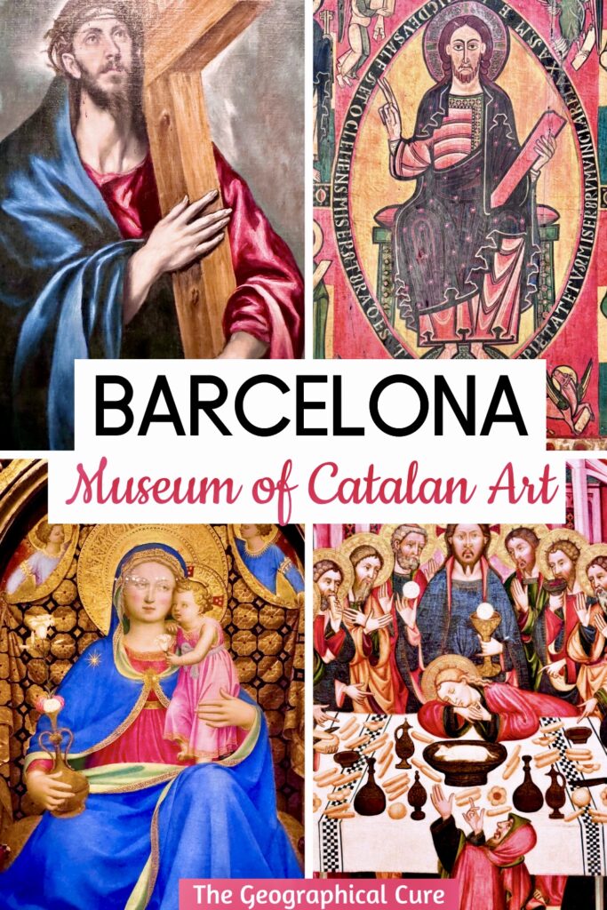 Pinterest pin for guide to the National Museum of Catalan Art