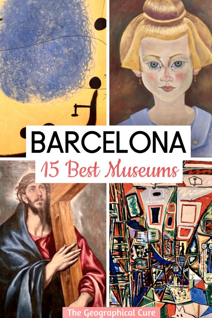 Pinterest pin for guide to the best museums in Barcelona