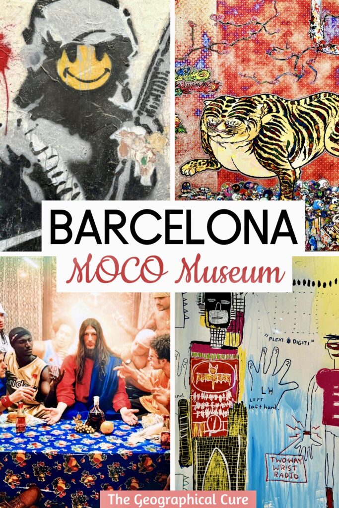 Pinterest pin for guide to MOCO Barcelona