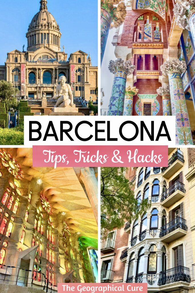 Pinterest pin for tips and tricks for Barcelona