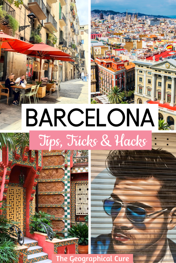 Pinterest pin for tips and tricks for Barcelona