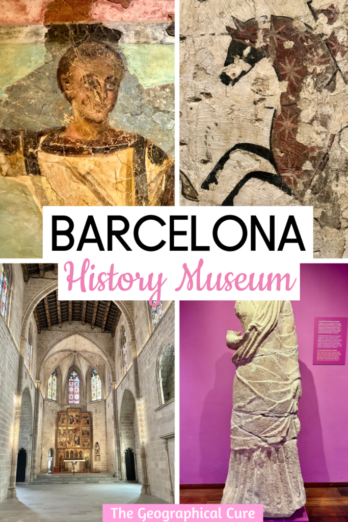 Pinterest pin for guide to the Barcelona History Museum
