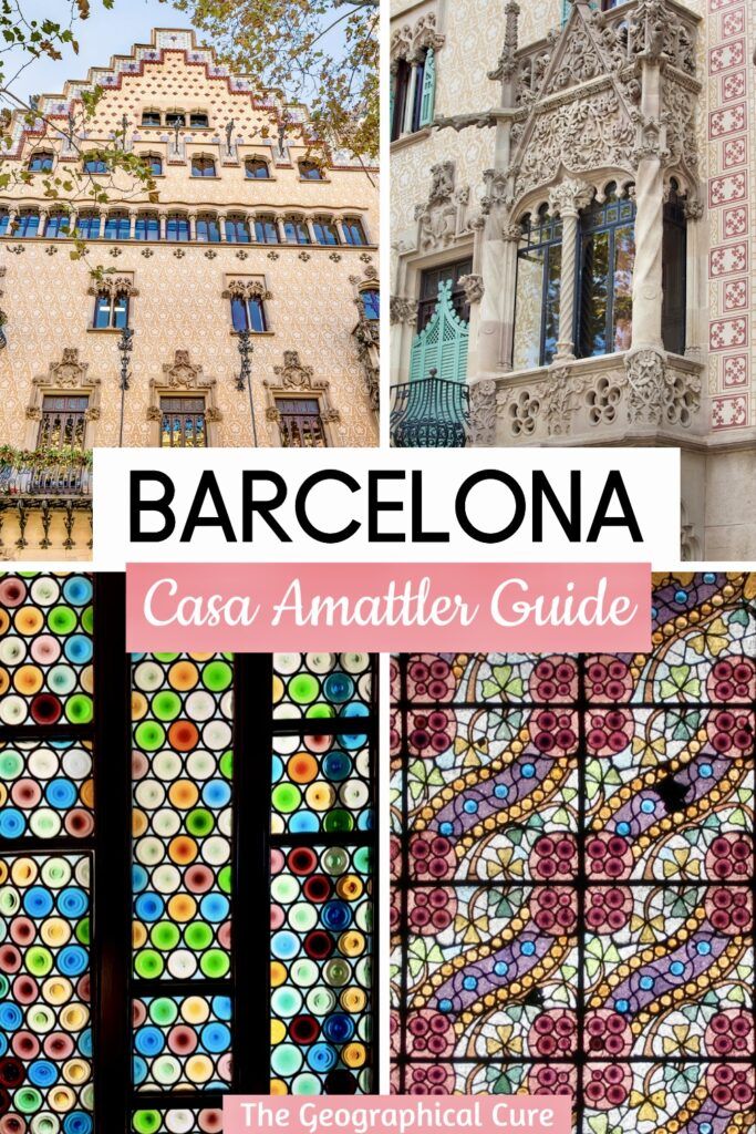 Pinterest pin for guide to Casa Amatller
