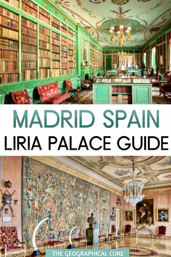 Pinterest pin for guide to Liria Palace