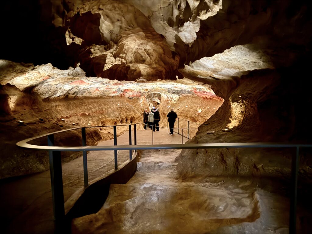 entrance to the cave replica