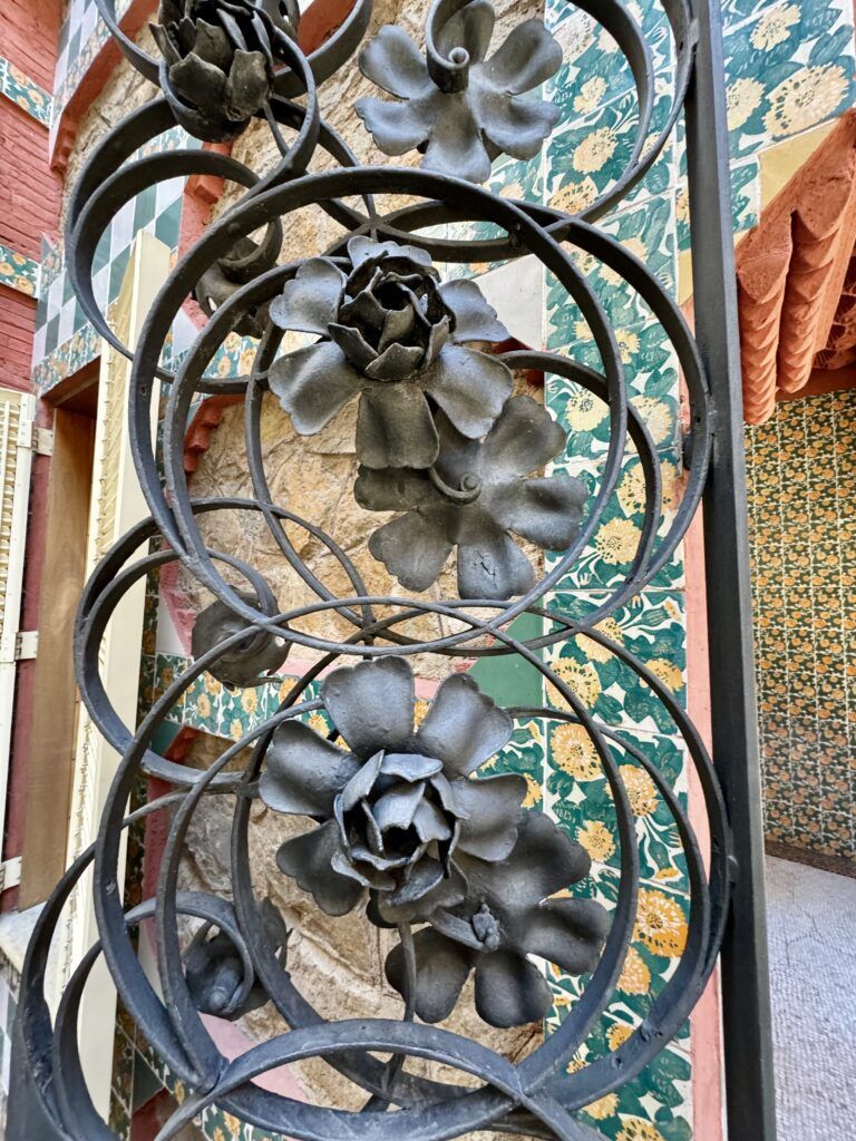wrought iron work at Casa Vicens