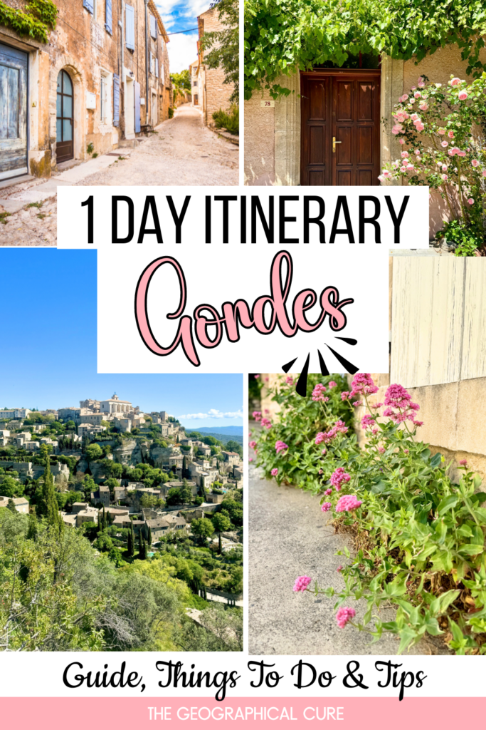 Pinterest pin for best things to do in Gordes in one day