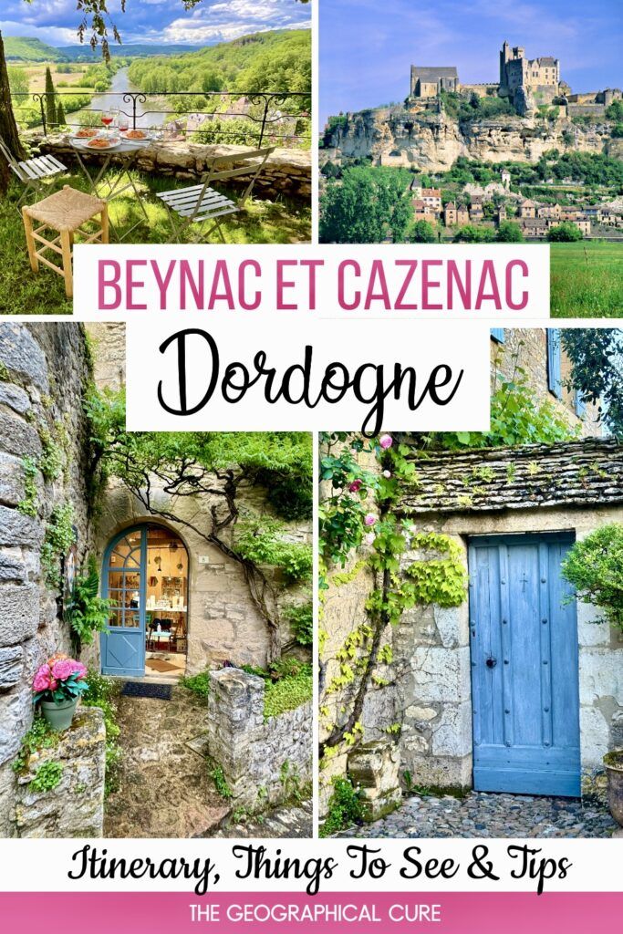 Pinterest pin for one day in Beynac et Cazenac