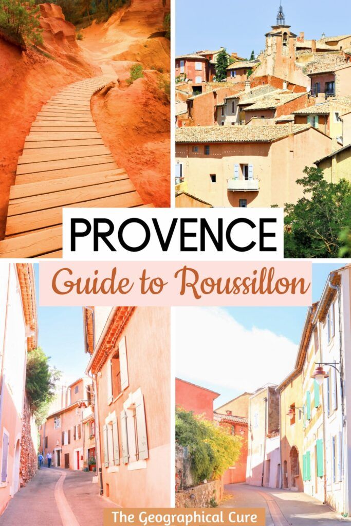 Pinterest pin for the best things to do in Roussillon in one day