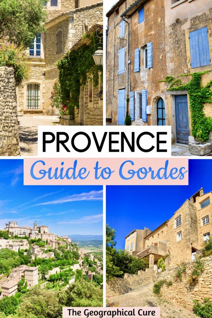Pinterest pin for best things to do in Gordes in one day