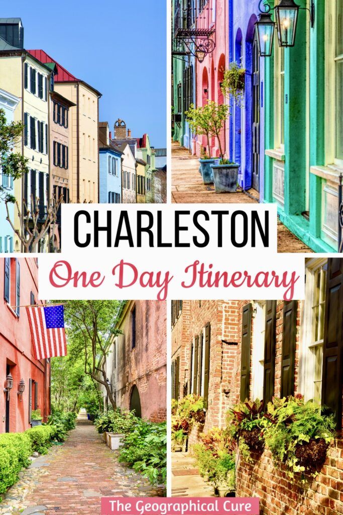 Pinterest pin for one day in Charleston itinerary