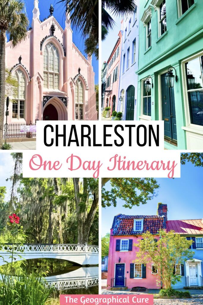 Pinterest pin for one day in Charleston itinerary