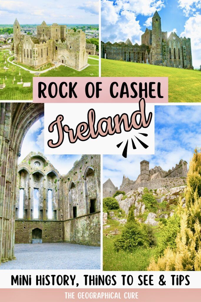 Pinterest pin for guide to the Rock of Cashel in Ireland