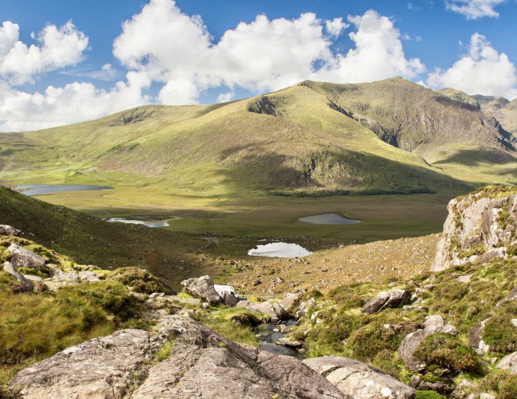 Brandon Mountain at Conor pass in the Dingle Peninsula