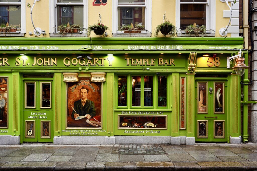 Gogarty pub in the Temp