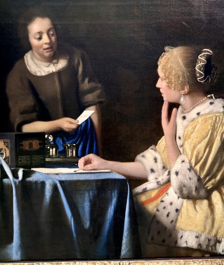 Vermeer, Woman Writing a Letter, 1632