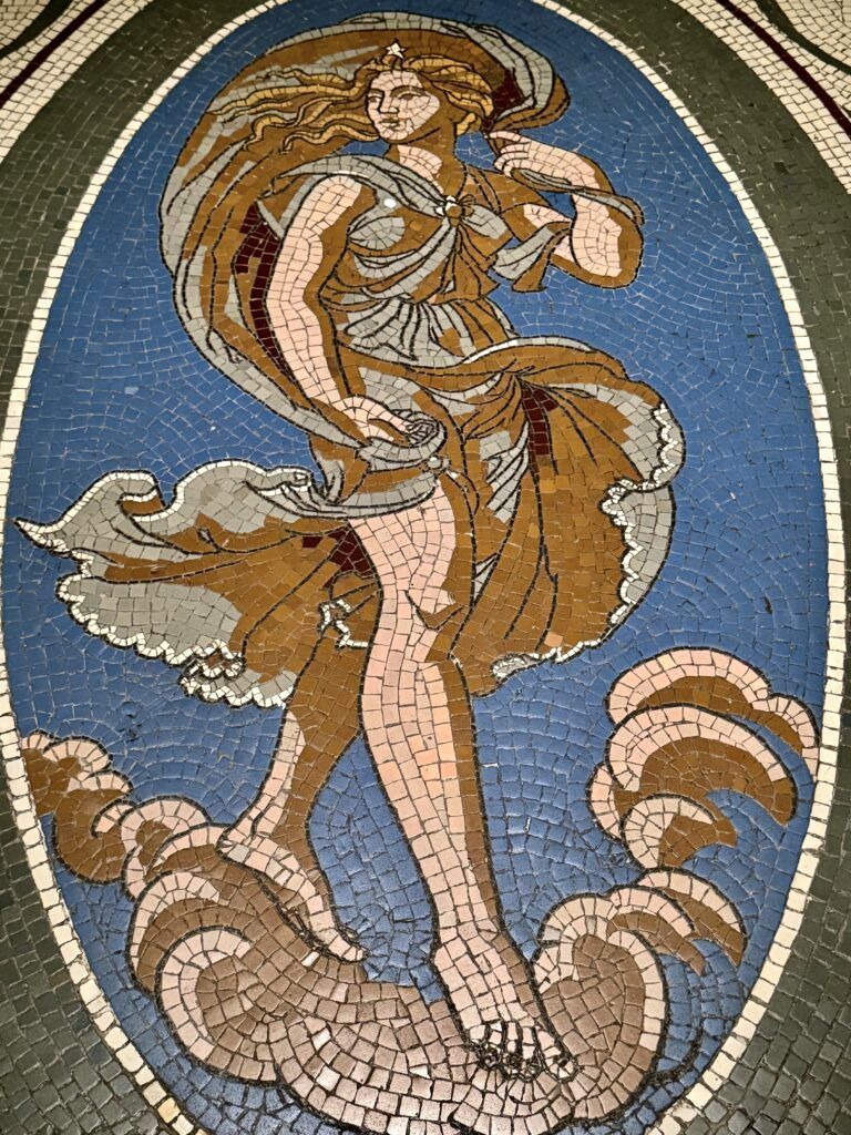 mosaic floor in the archaeology museum