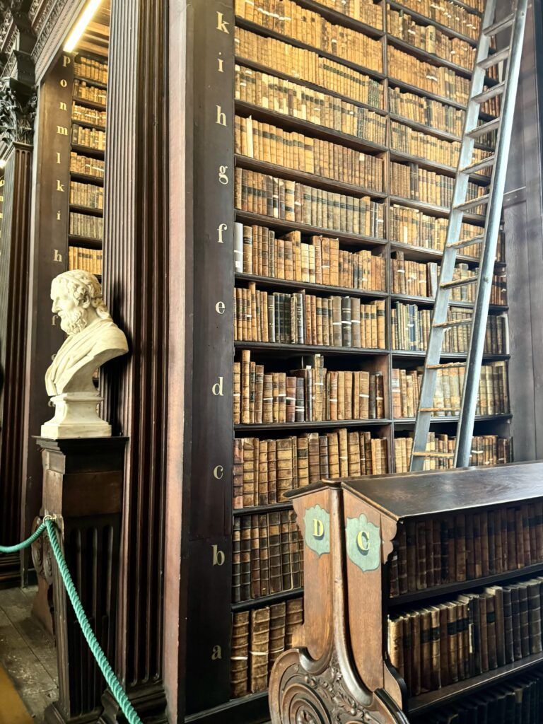 books and another ladder