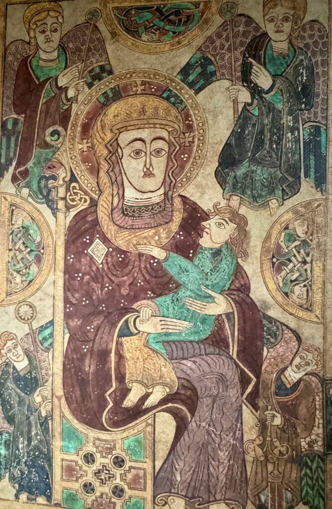 Virgin and Child, the page on display when I visited