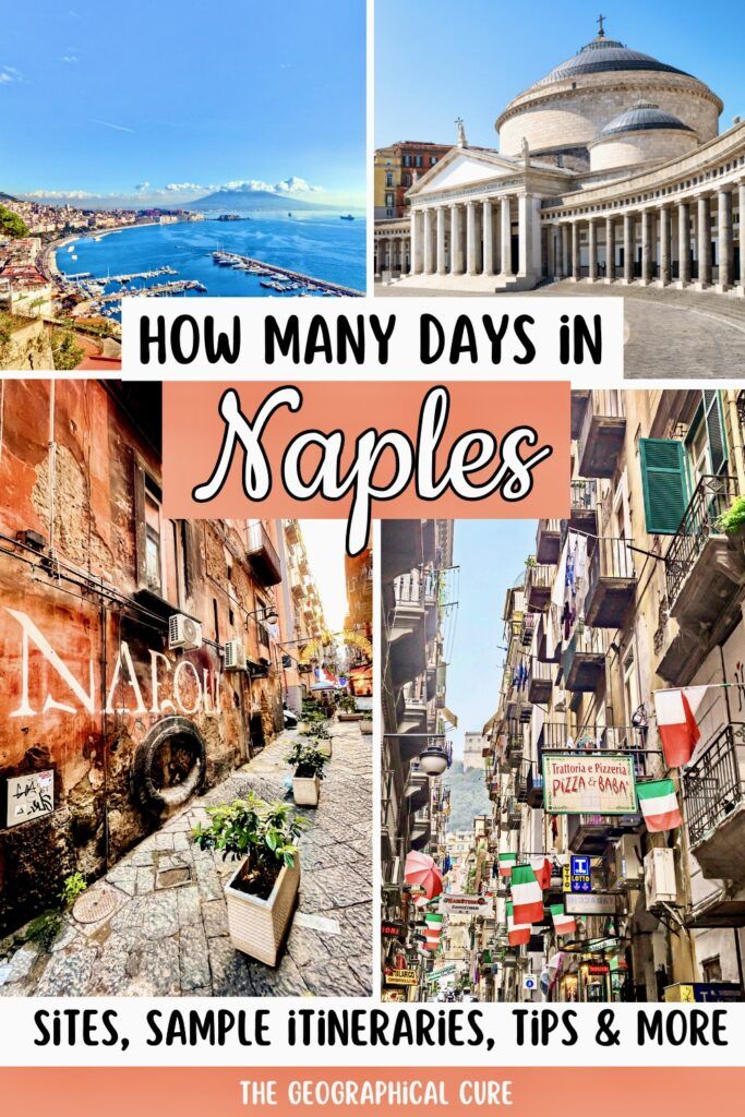 Pinterest pin graphic for how many days to spend in Naples Italy