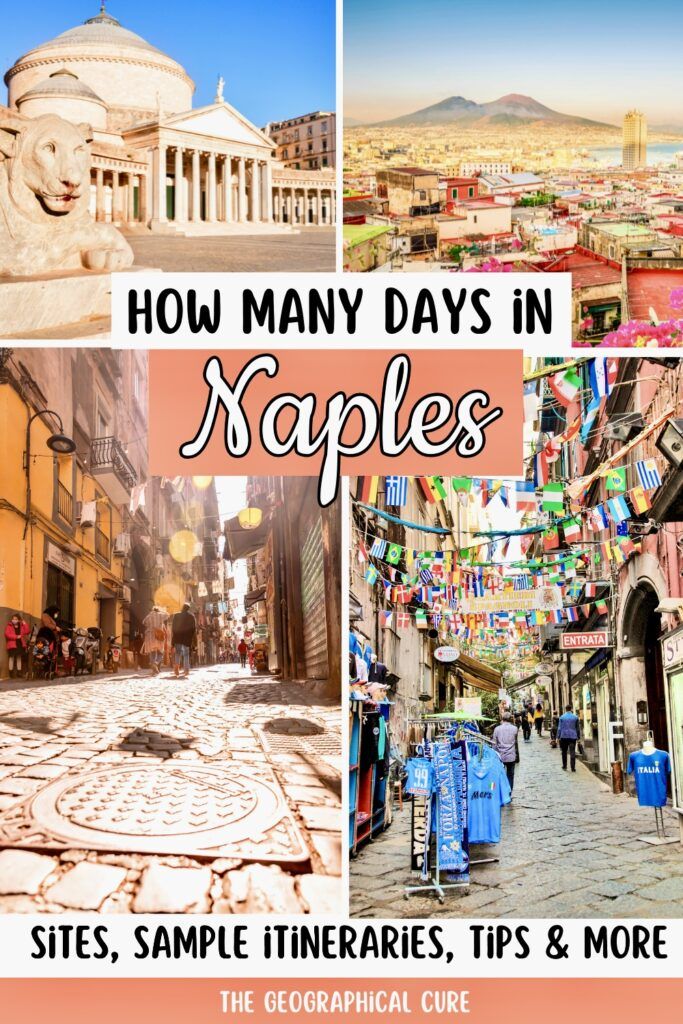 Pinterest pin graphic for how many days to spend in Naples Italy