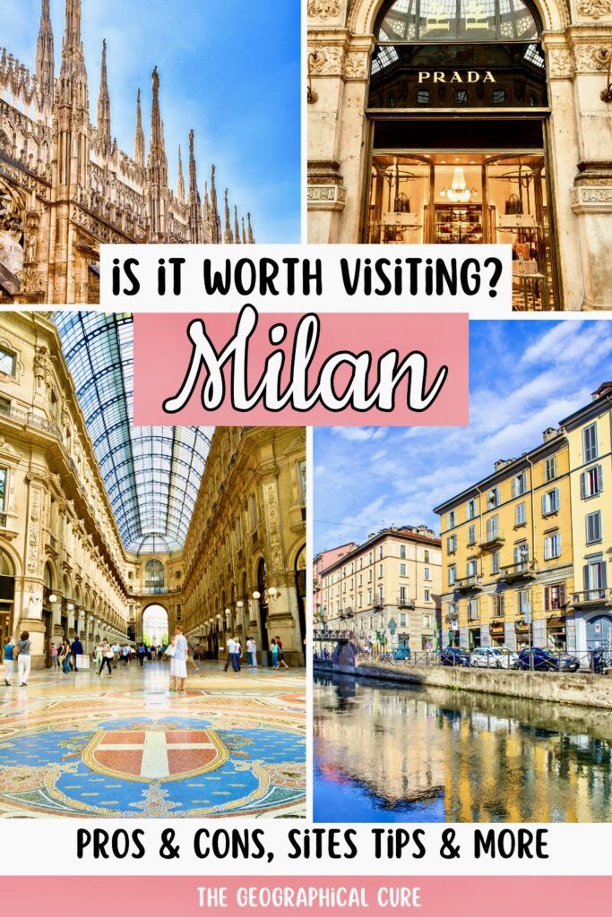 Pinterest pin graphic for is Milan worth visiting?