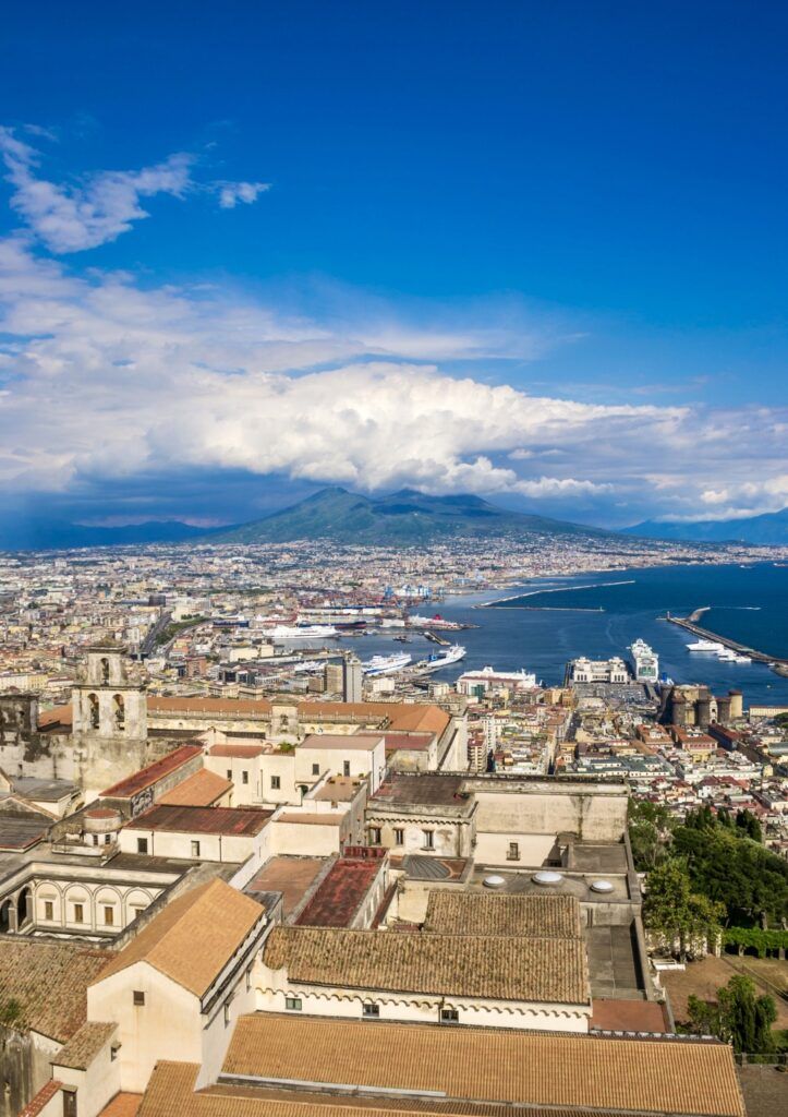 aerial view of Naples