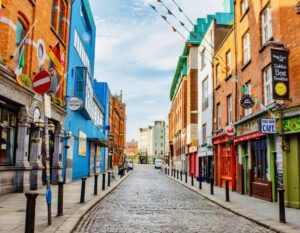 Temple Bar area in Dublin
