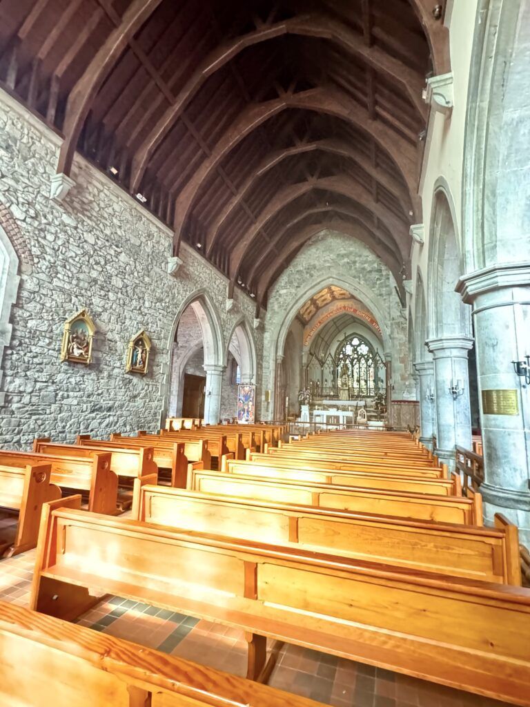 nave and wooden ceiling of Holy Trinity Church
