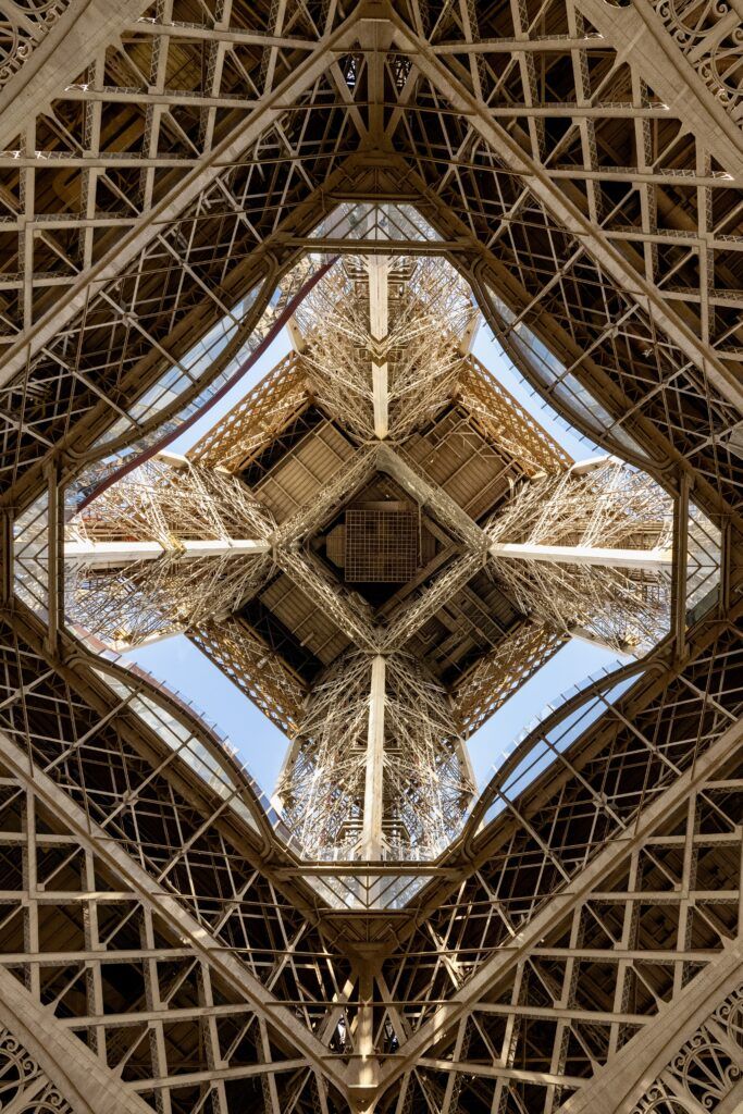 looking up from underneath