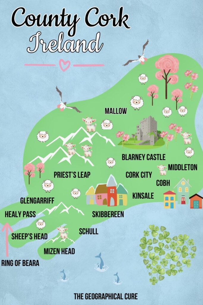 Pinterest pin graphic for 5 days in County Cork Ireland