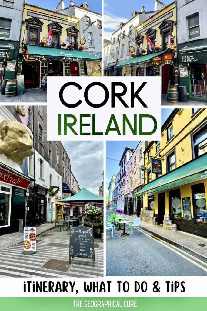 Pinterest pin graphic for one day in Cork Ireland itinerary