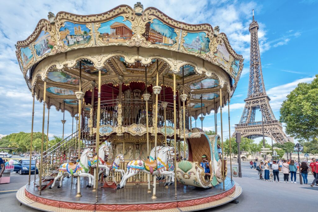 carousel in Trocadero