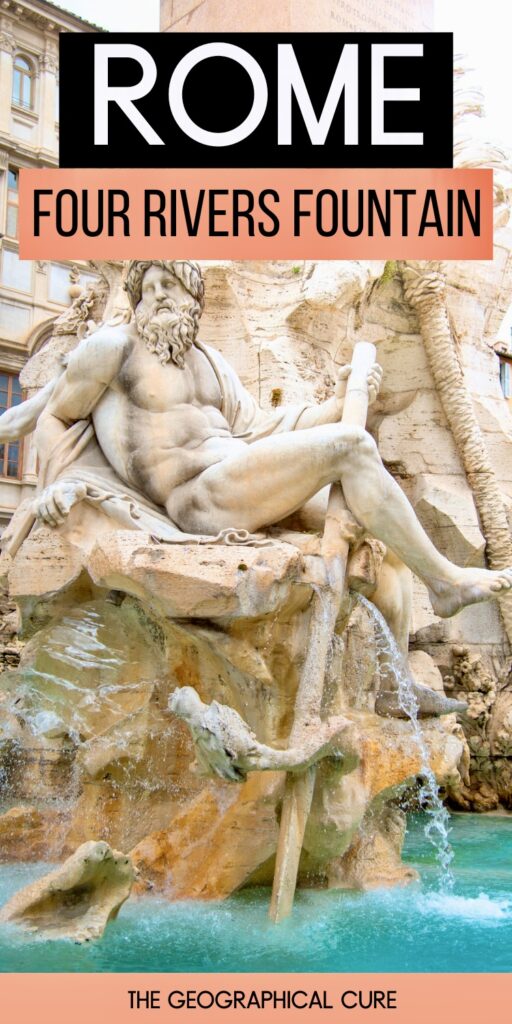 Pinterest pin graphic for guide to Bernini's Fountain of Four Rivers