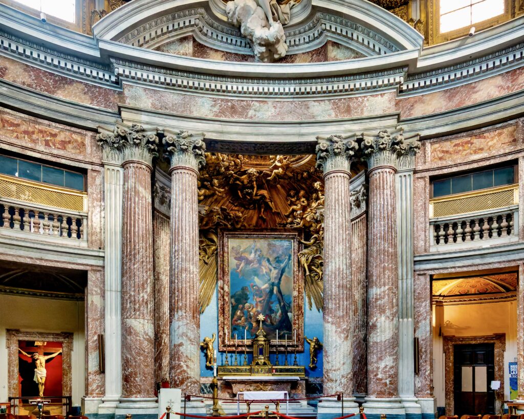 high altar in Sant'Andrea Quirinale