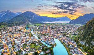 aerial view of Interlaken