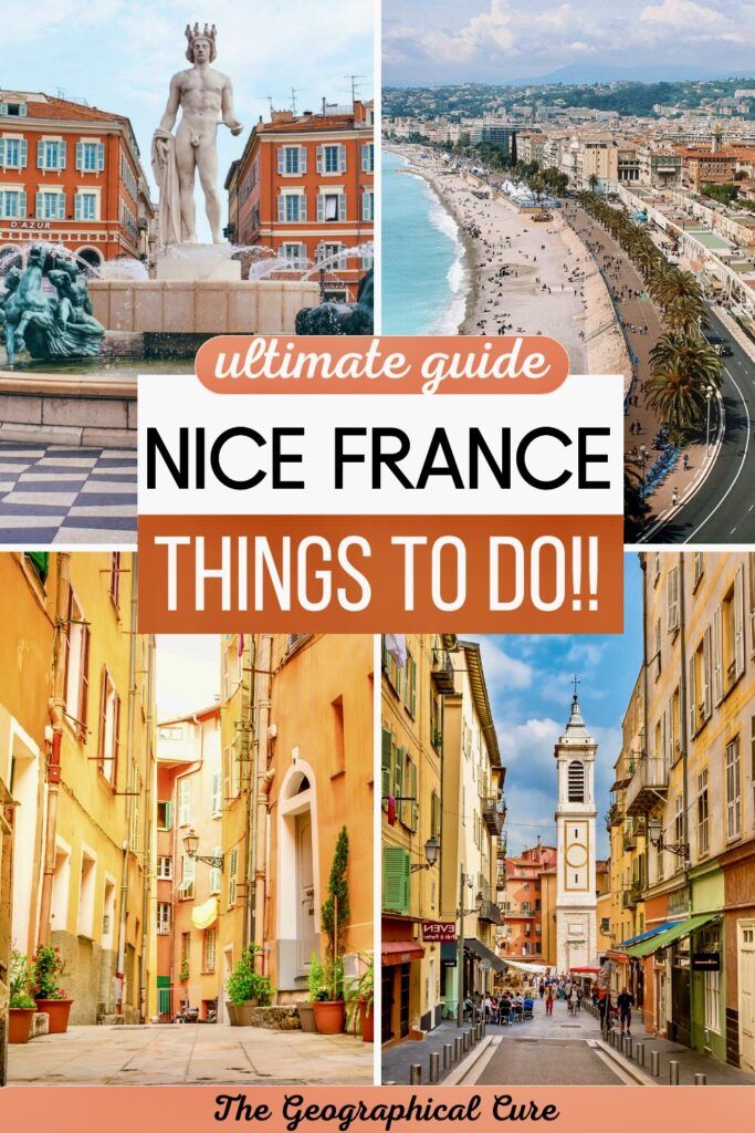 Pinterest pin graphic for best things to do in Nice France