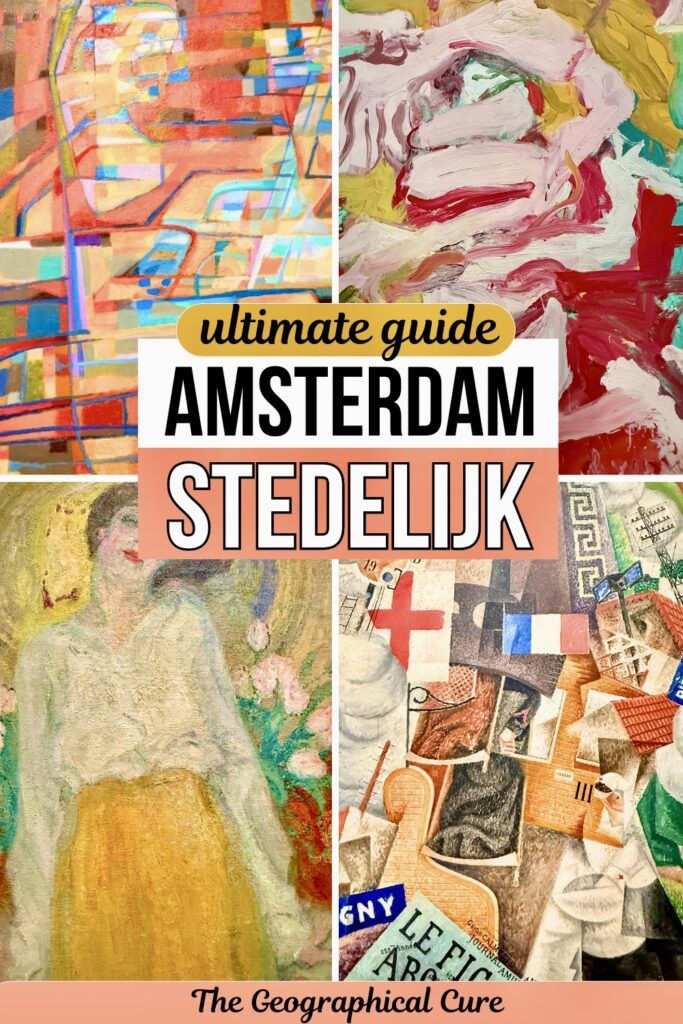 Pinterest pin graphic for guide to the Stedelijk Museum