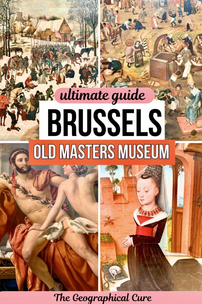 Pinterest pin graphic for guide to the Old Masters Museum in Brussels