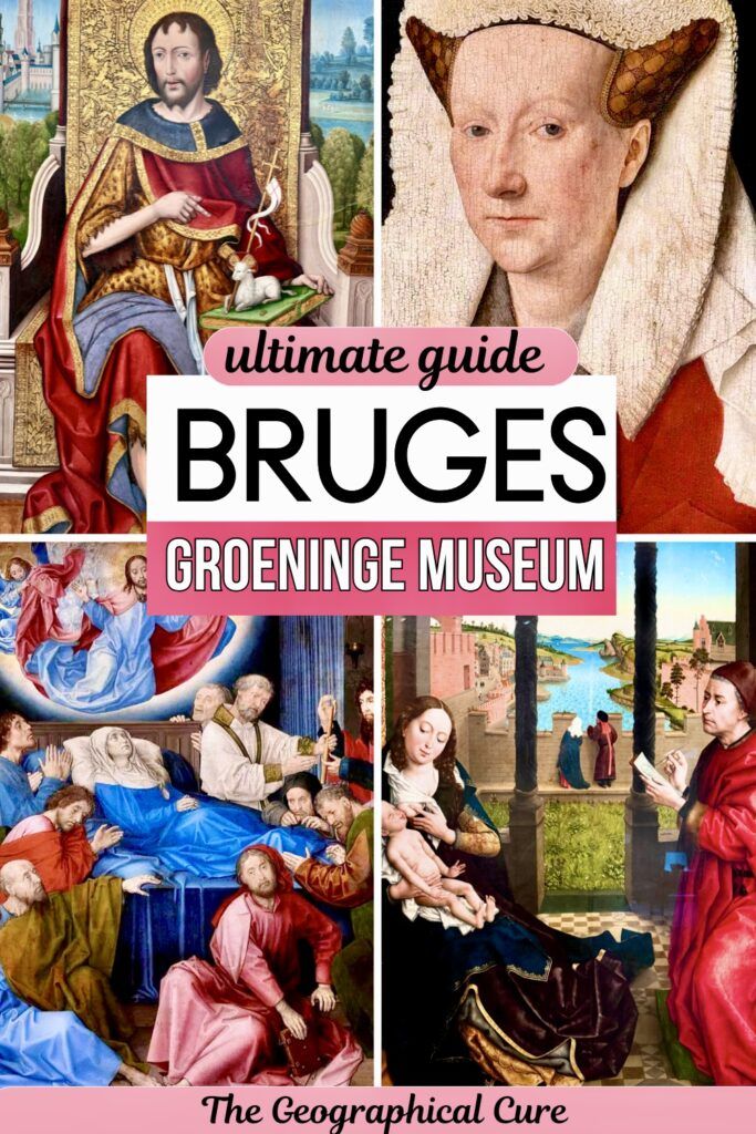 Pinterest pin graphic for guide to the Groeninge Museum in Bruges