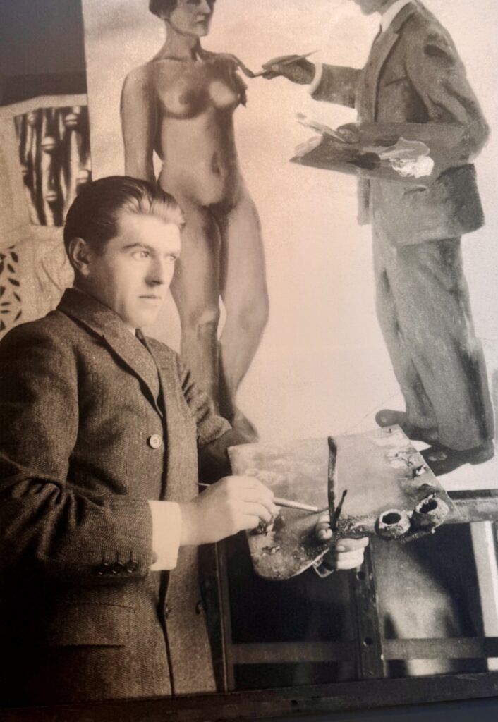 photograph of Magritte painting