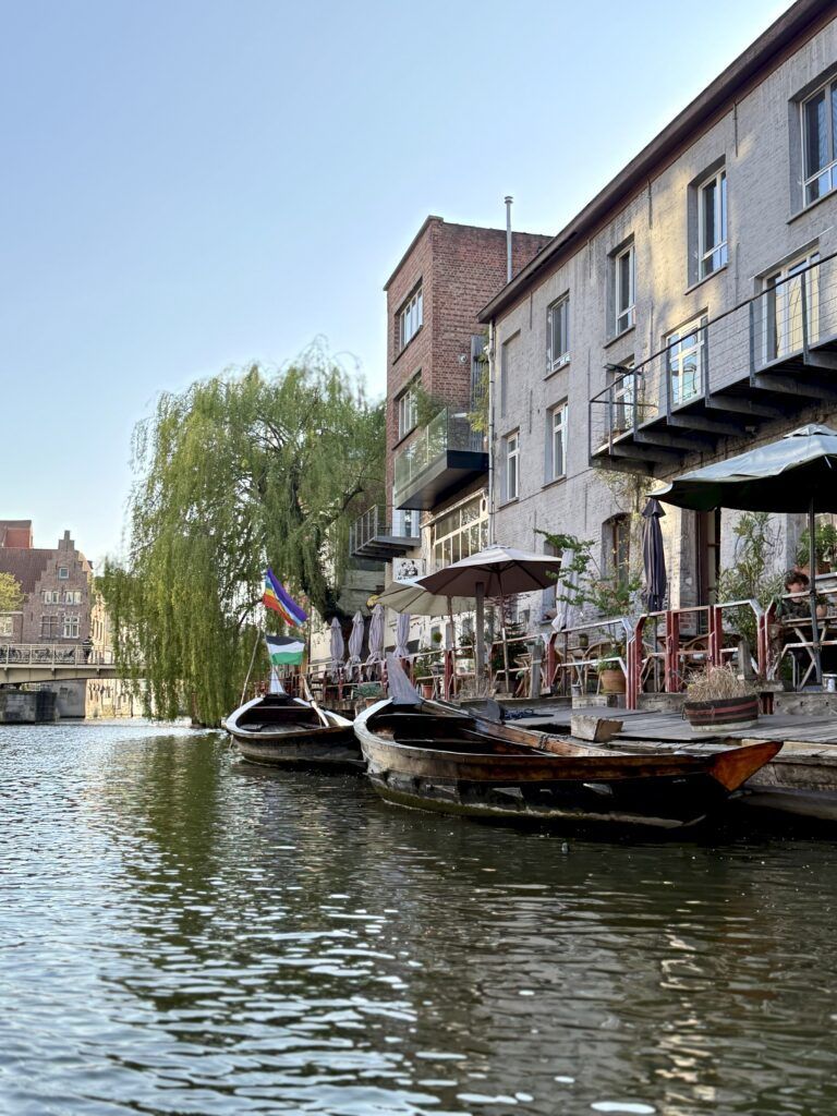 canal with boats