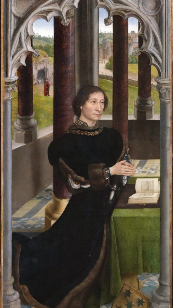 Memling, Portrait of a Member of the De Rojas Family, 1460-70