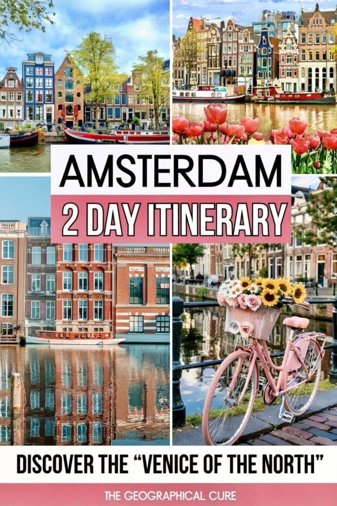 Pinterest pin graphic for 2 days in Amsterdam itinerary