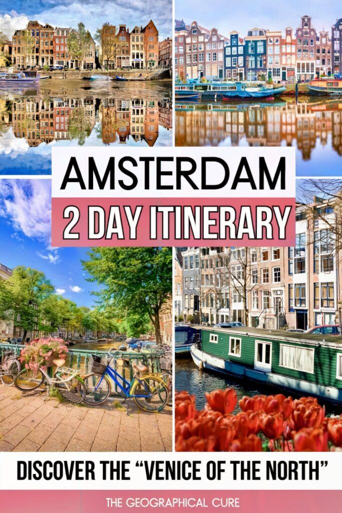 Pinterest pin graphic for 2 days in Amsterdam itinerary