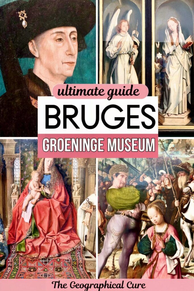 Pinterest pin graphic for guide to the Groeninge Museum in Bruges