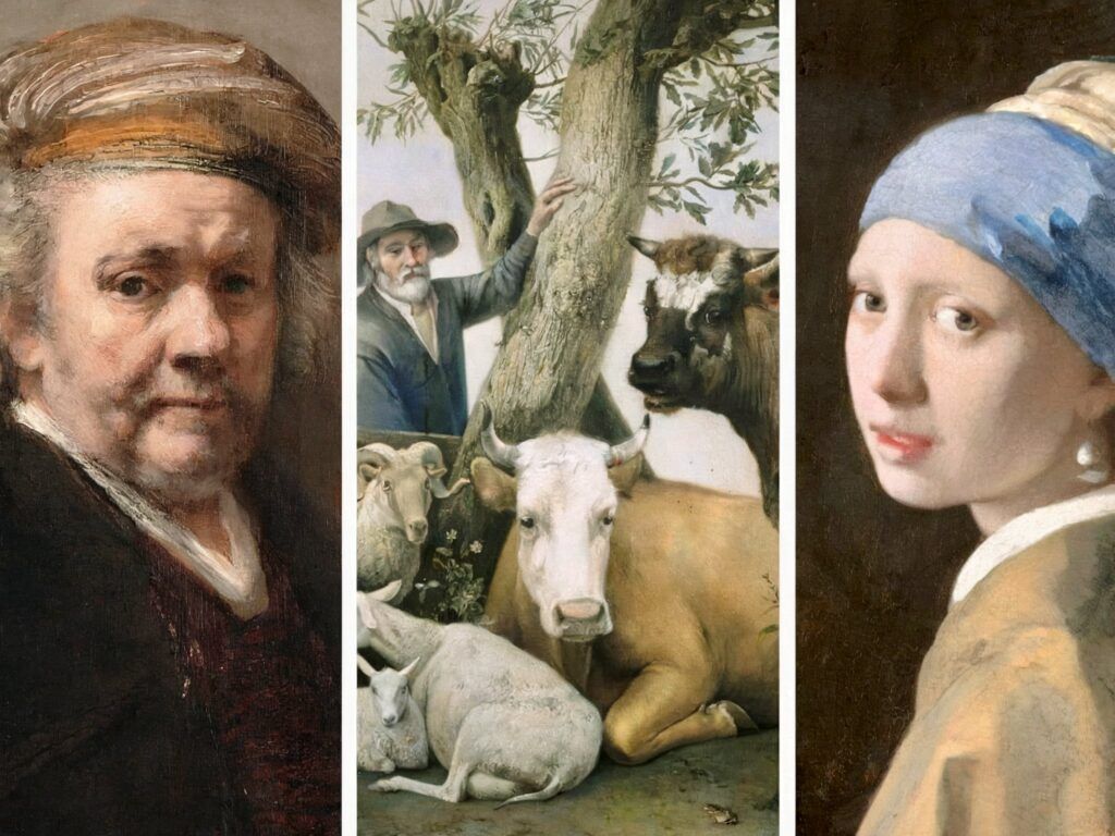 collage of paintings at the Maruitshius