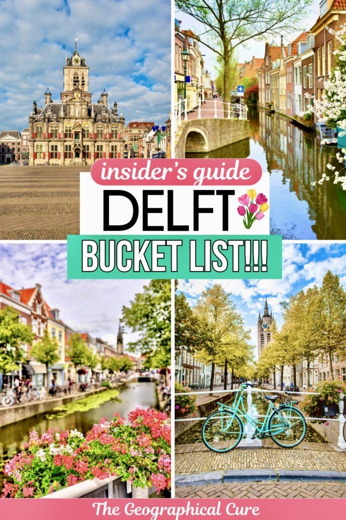 Pinterest pin graphic for top attractions and best things to do in Delft